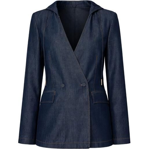 TWINSET blazer in chambray - blu