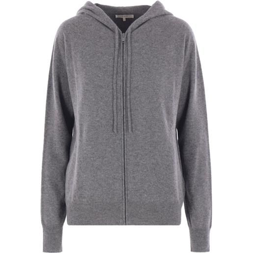 The Row cardigan con cappuccio - grigio