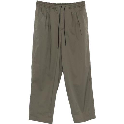 PT Torino drawstring-fastening wide-leg trousers - verde