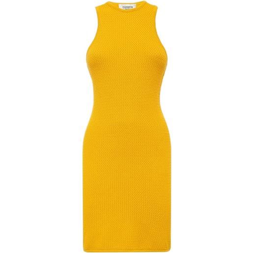 Laneus abito smanicato in maglia - giallo