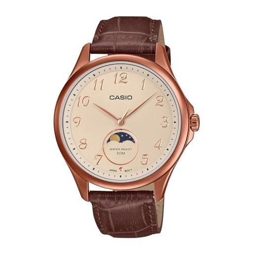 Orologio Uomo Casio MTP-B310BL-1AVEF - Multiquadrante Al Quarzo, Cinturino In Pelle Grigia