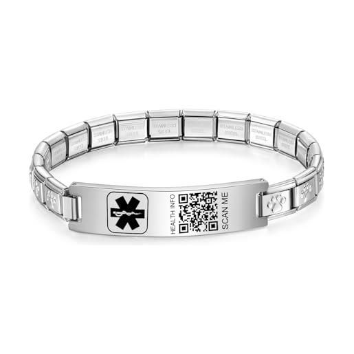 Bracciale Donna La Petite Story Collezione Dog & Kitty - In Ottone E Acciaio, Regolabile 17+3cm (Mod. LPS05AQI09) - 5