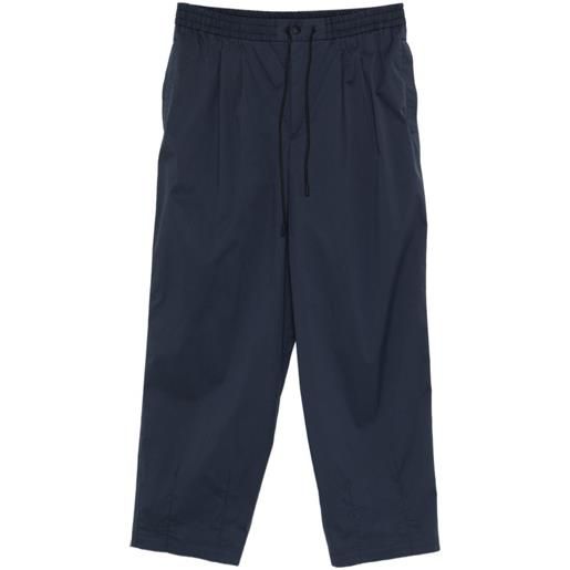 PT Torino pantaloni a gamba ampia con pieghe - blu