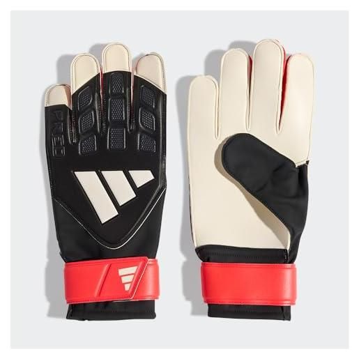 adidas mixte predator goalkeeper glove training, black/black/lucid red, 8.5