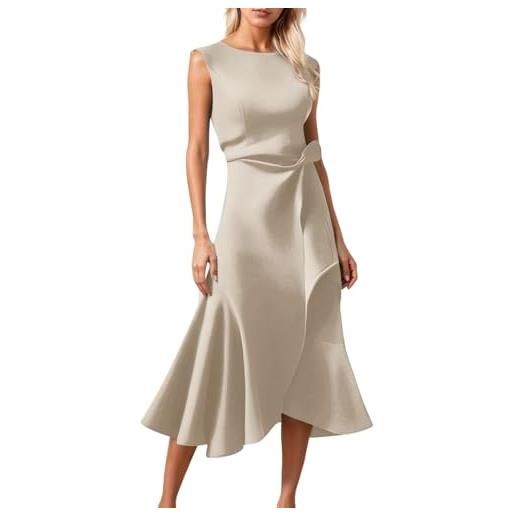 Generico vestito da cerimonia donna abiti da cerimonia lunghi eleganti abito verde salvia gala lungo elegante taglie forti tuta vestiti impero estivo damigella d'onore sera 4xl premaman battesimo matrimonio