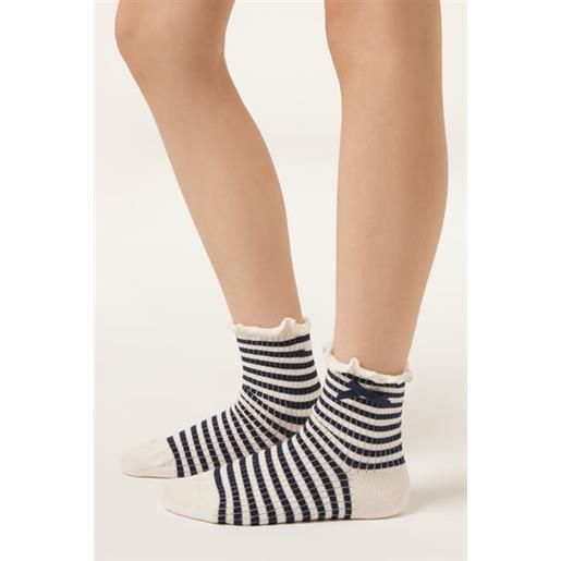 Calzedonia calzini a righe bambina nero