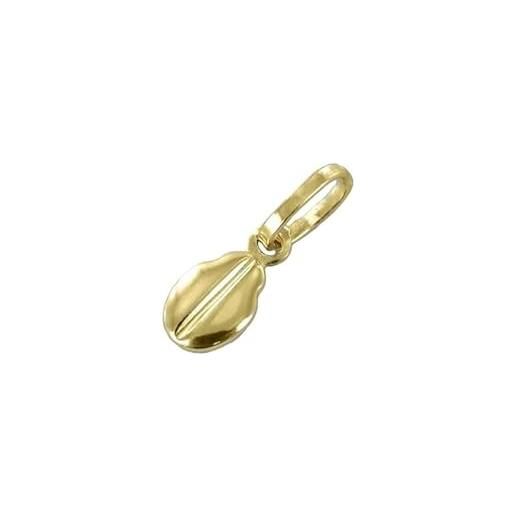 CIONDOLO MEZZO CUORE IN ORO GIALLO 18 KT + COLLANA IN OMAGGIO
