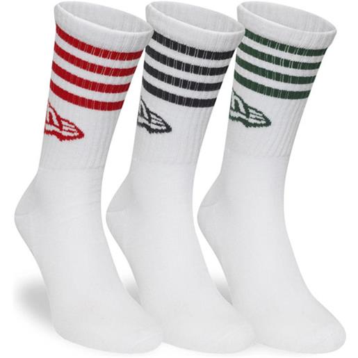 New Era Cap stripe crew 3pk - calzini corti - unisex
