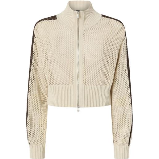 PINKO cardigan a righe - toni neutri