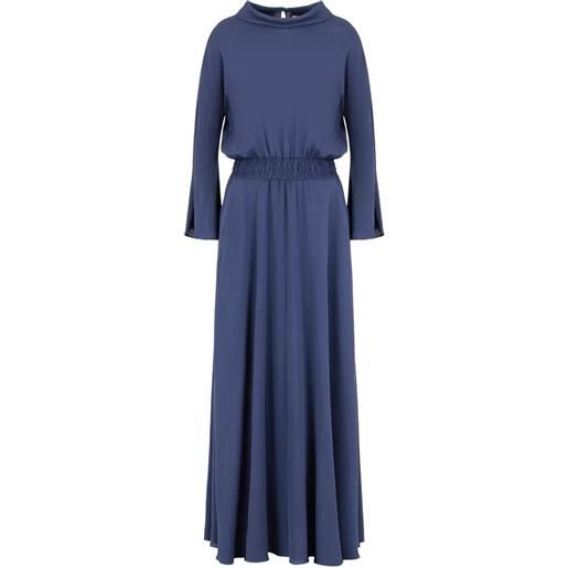 Giorgio Armani abito con vita elasticizzata - blu