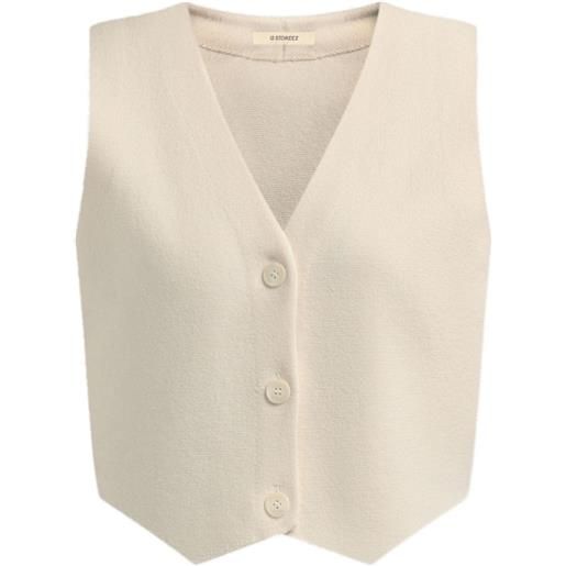 12 STOREEZ gilet con scollo a v - toni neutri
