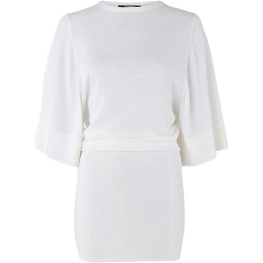 Jacquemus abito corto girocollo - bianco