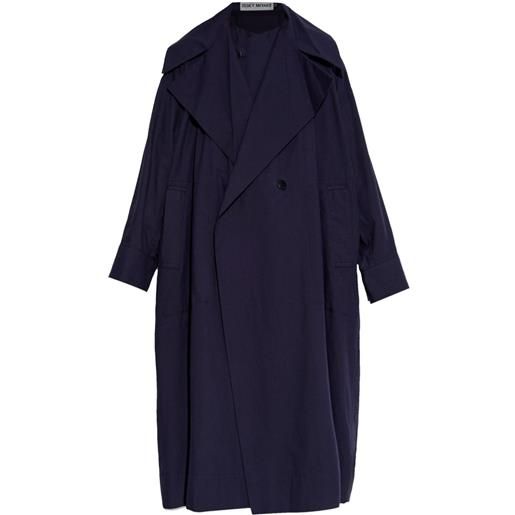 Issey Miyake trench in cotone - blu