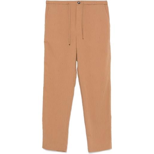 Nanushka pantaloni einar - marrone