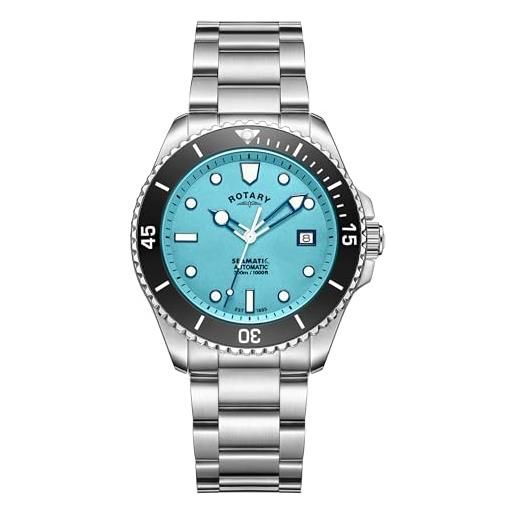 Rotary Avenger GB05485 - Orologio Uomo Al Quarzo, Cronografo, Quadrante Blu E Bracciale Acciaio