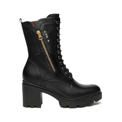 Nero Giardini i514881d anfibi donna in pelle - nero 40 eu