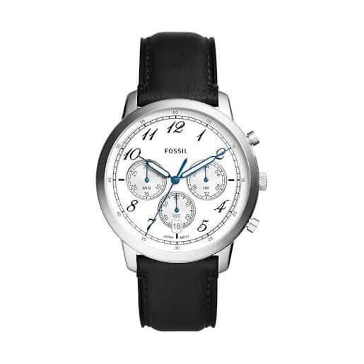 Fossil Orologio Sportivo Da Uomo In Silicone Bianco - Quadrante Grigio, Funzione Data, Impermeabile 5 ATM