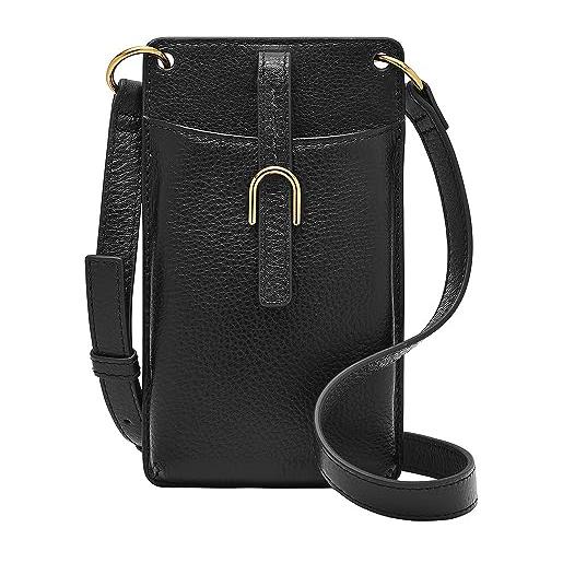 Fossil vada borsa da donna, custodia per cellulare lite. Hide™ in nero, l: 10,2 cm, l: 0,6 cm, h: 17,8 cm, zb1893001