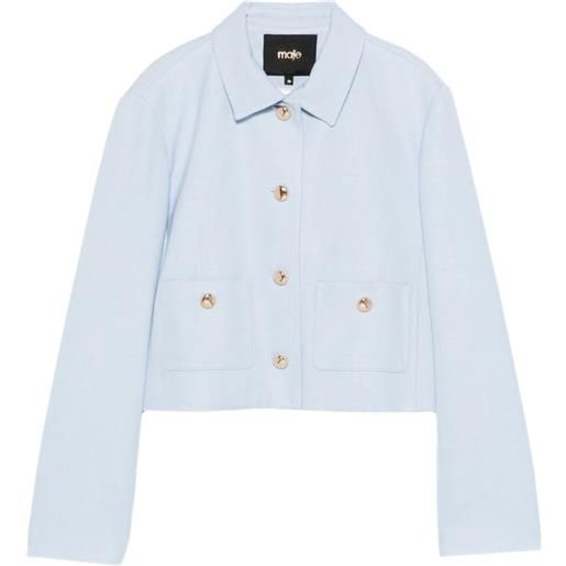 Maje giacca con bottoni - blu
