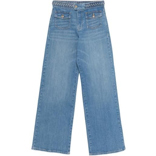 Maje jeans con dettaglio intrecciato - blu
