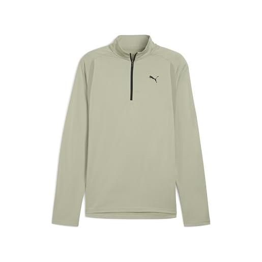 PUMA t-shirt unisex m tad tech in tessuto misto con cerniera a 1/4 (confezione da 1)