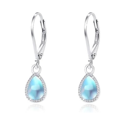 Philip Jones – Confezione Da 3 Orecchini A Perno Con Cristalli Zircondia – Opale Creato – Air Blue, Pacific Green, White - 2