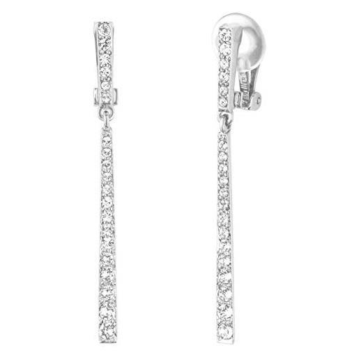Traveller Orecchini a clip - da appendere - dorato/platinato/bicolore, Cristallo