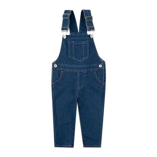 Generico salopette in denim ragazze tute di jeans bambini dei 1pcs per bambina pantaloni carini da bambino