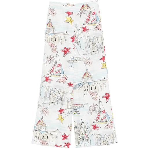 Antonio Marras pantaloni a fantasia - bianco