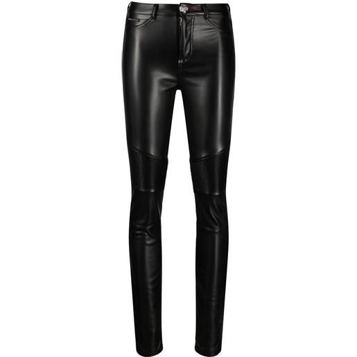 Philipp Plein leggings a vita alta - nero