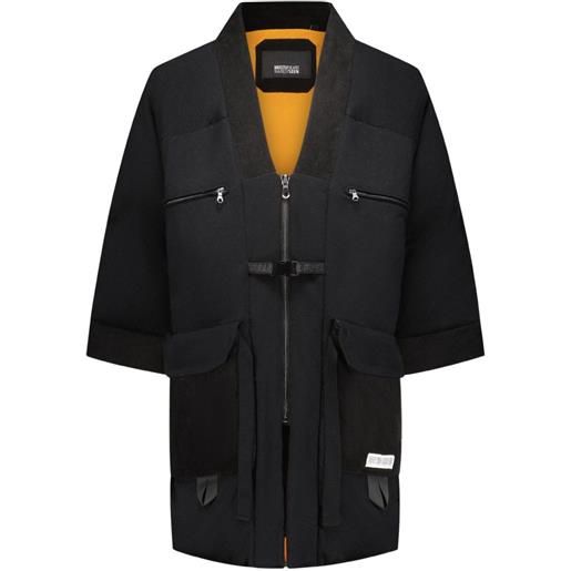 Mostly Heard Rarely Seen cappotto con scollo a v - nero