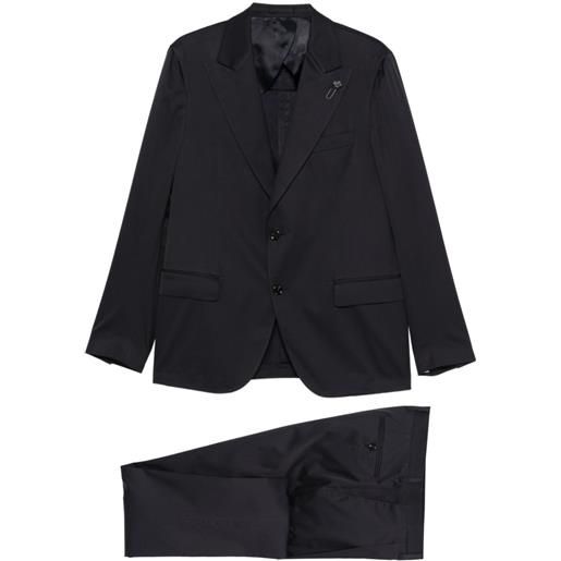 Lardini completo monopetto in cotone - blu
