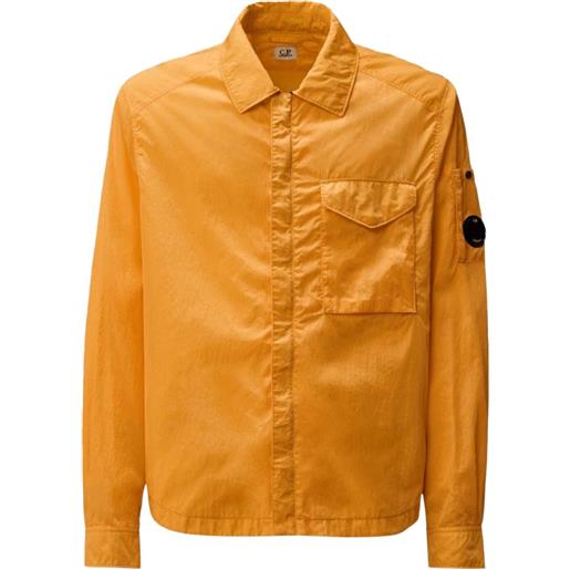 C.P. Company giacca-camicia con taschino - arancione