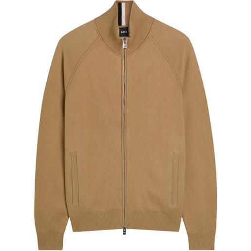 BOSS cardigan con zip - toni neutri