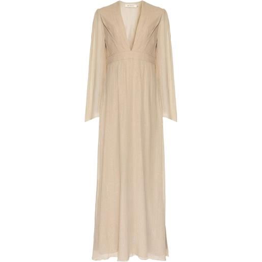 Lethicia Bronstein abito lungo atala - toni neutri