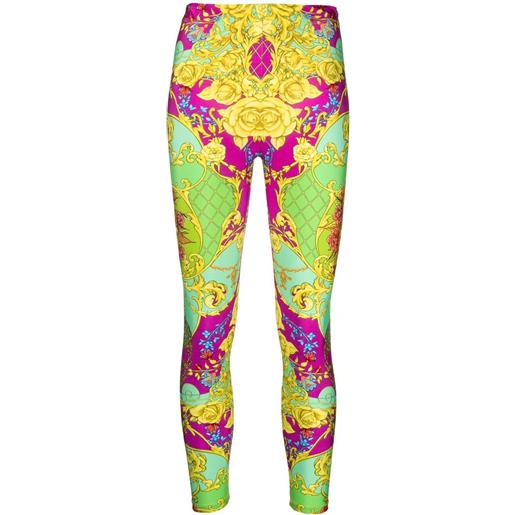 Philipp Plein leggings new baroque a vita alta - viola
