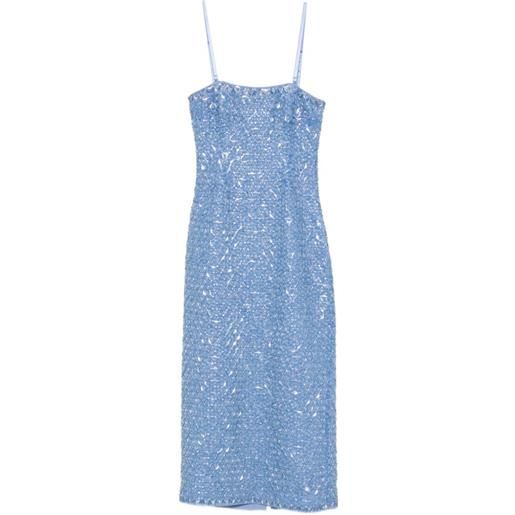 SIMKHAI abito midi vanessa con decorazione - blu
