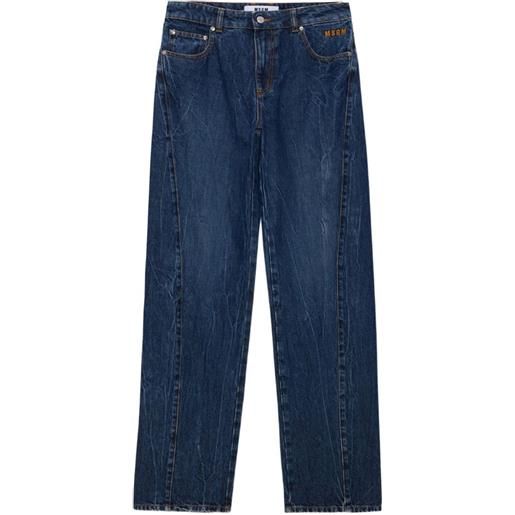 MSGM jeans con tasche - blu