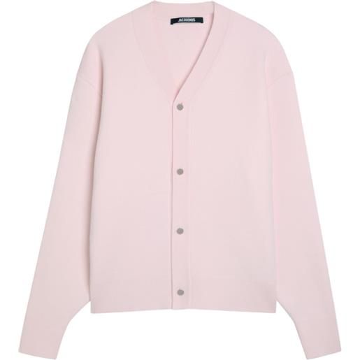 Jacquemus cardigan con bottoni - rosa
