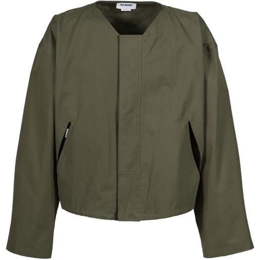 Hed Mayner giacca con colletto - verde