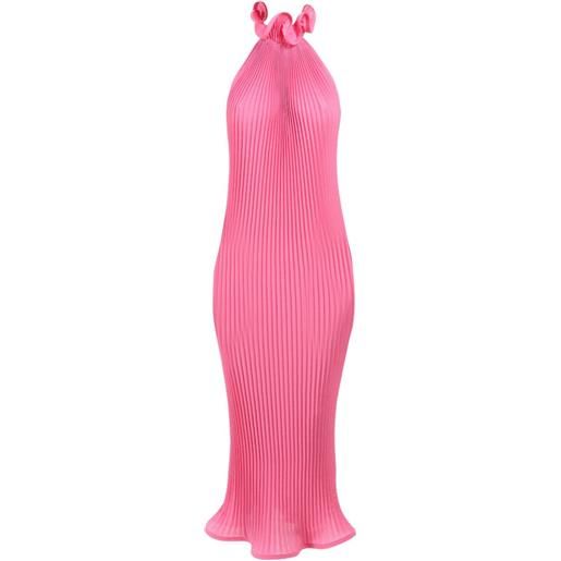 Rowen Rose abito lungo a collo alto - rosa