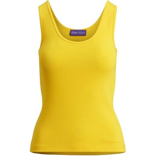 Ralph Lauren Collection canotta ellis a coste - giallo
