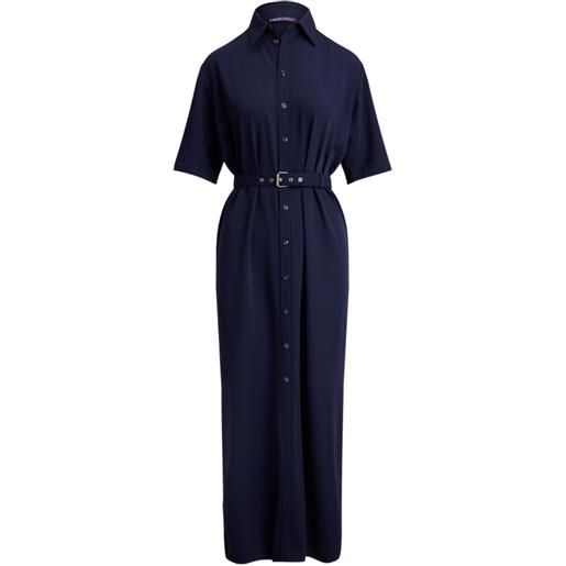 Ralph Lauren Collection abito carol a maniche corte - blu