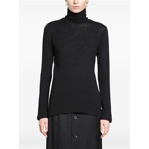 Yohji Yamamoto top in lana - nero