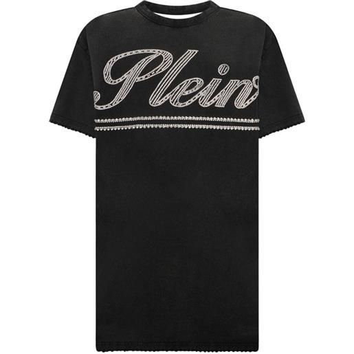 Philipp Plein abito corto con strass - nero