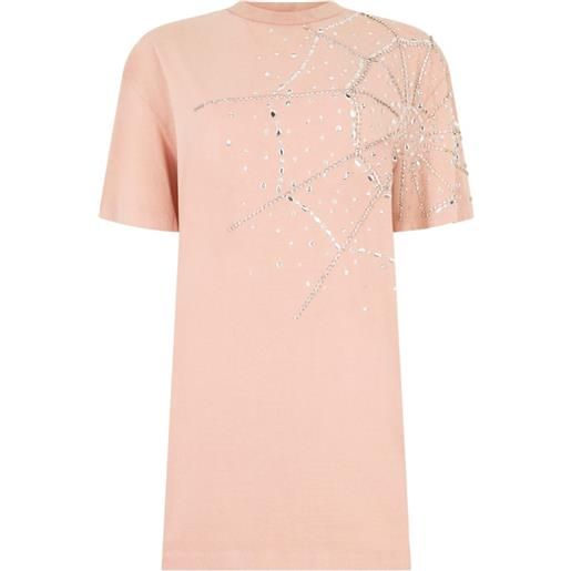 Philipp Plein abito corto con decorazione - rosa