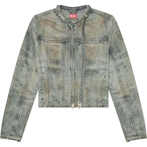 Diesel giacca denim d-vulmar-fsi - grigio
