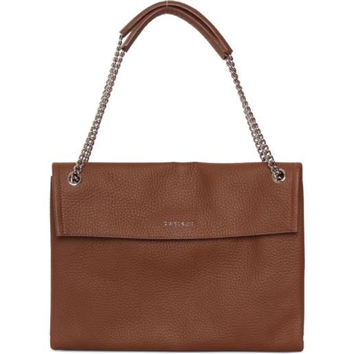Orciani borsa a spalla venus soft midi - marrone
