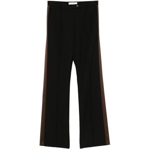 Wales Bonner pantaloni con logo - nero