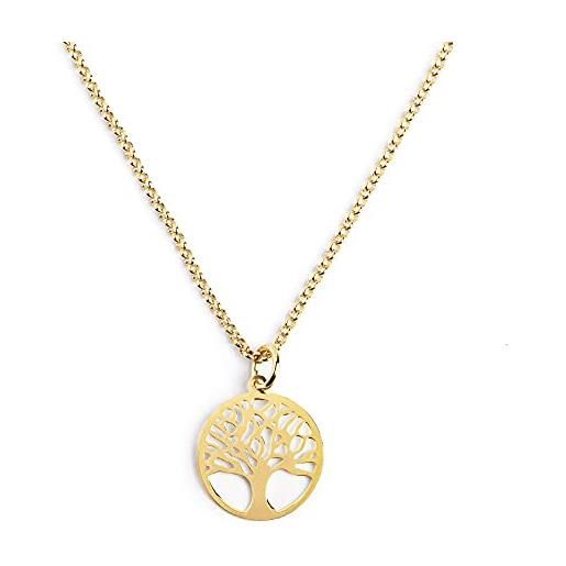 StoryMidir Collana con girasole, in argento Sterling 925, margherita/rosa/pietra di luna, albero di girasole della vita, gioiello regalo per donne, ragazze, mamme, 18 Zoll + 2 Zoll, Argento sterling